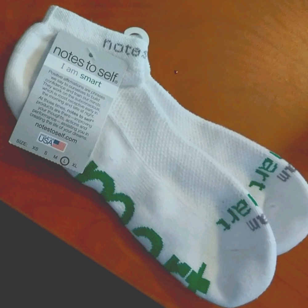 Note to Self "Smart" Socks